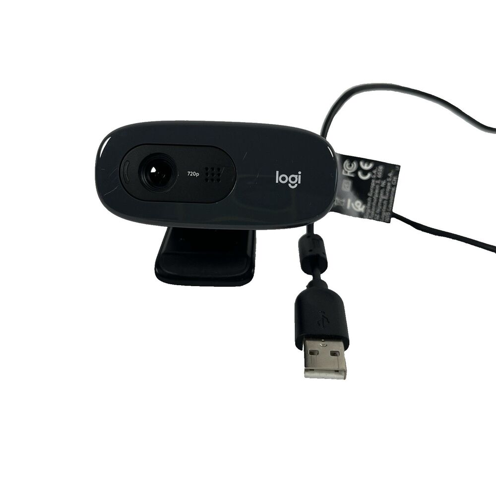 Genuine Logitech C270 Web Camera -  Noise-Reducing Mic
